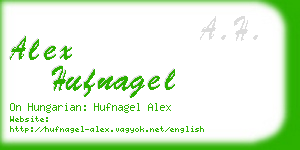 alex hufnagel business card